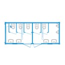 Event-Line-Container CS07 - Damen- / Herrentoilette