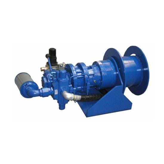 Pneumatic winches