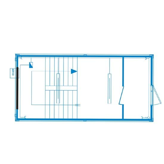 Container Top-line B16 - Escalier interne