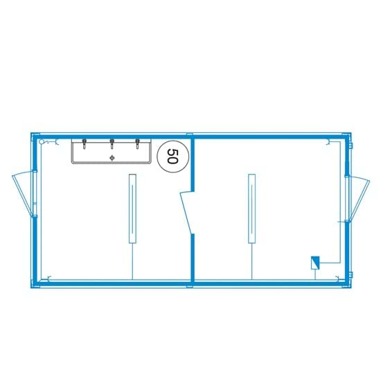 Special-line unit D02 - Decontaminatie unit / handwas