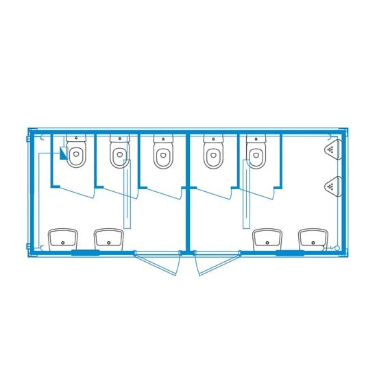 Container Event-line CS07 - Toilette Dames / Hommes