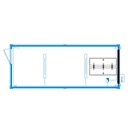 Container Event-line CW01 - Vestiaire / Lavabo collectif double