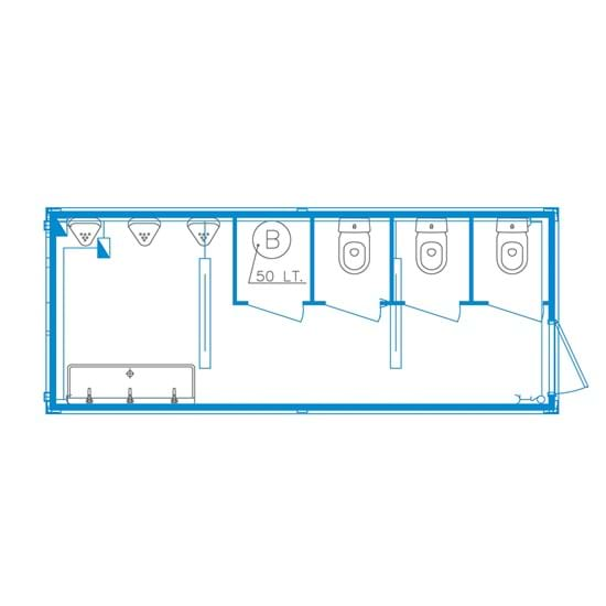 Event-line unit CS08 - Sanitair / Handwas (warm)